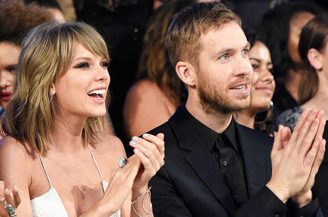 LAS VEGAS, NV - MAY 17:  Recording artists Taylor Swift (L) and Calvin Harris attend the 2015 Billboard Music Awards at MGM Grand Garden Arena on May 17, 2015 in Las Vegas, Nevada.  (Photo by Kevin Mazur/BMA2015/WireImage)