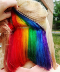 hidden rainbow hair 2