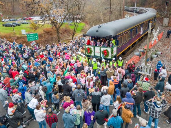 Food City officials present $20,000 check to Santa Train organizers