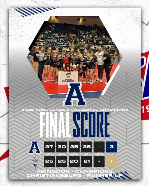 Abingdon Lady Falcons Volleyball brings home state title