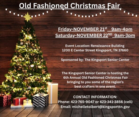 Old-Fashioned Christmas Fair this weekend at the Kingsport Renaissance Center