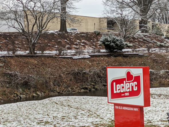 Leclerc Foods signs going up at former Ball plant in Bristol, Virginia