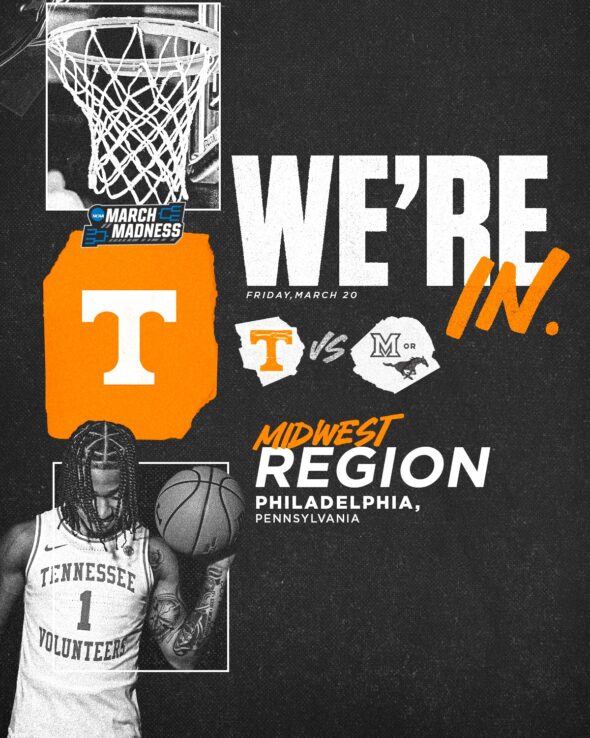 TN Vols to start NCAA tourney as No. 6 seed