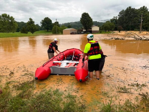 Emergency management needs reports of flood damages in Greene County
