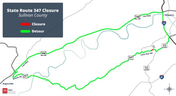 TDOT:  Culvert installation to impact traffic on Lone Star Road