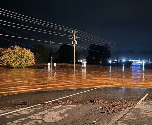 Record crest of Ararat River in Mount Airy causes millions in damages