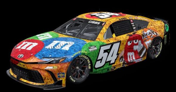 One more ride: Joe Gibbs brings bright M&M’s paint scheme to Bristol Night Race