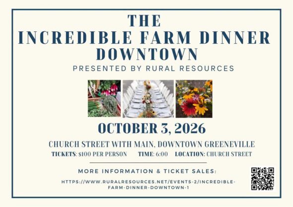 Incredible Farm Dinner returns to downtown Greeneville this Saturday