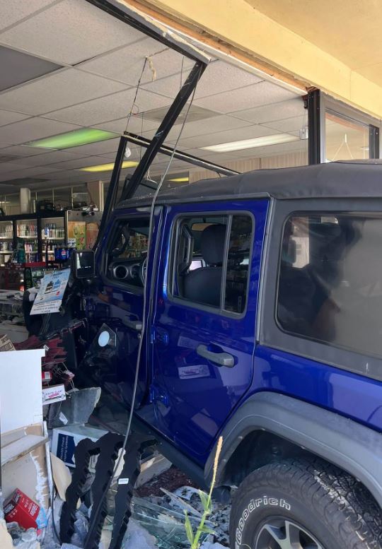 Two injured when vehicle drives into Gate City Highway convenience store