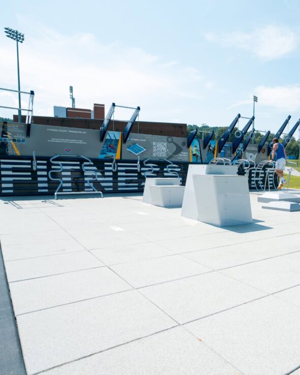 ETSU unveils new fitness court near William B. Greene Jr. Stadium